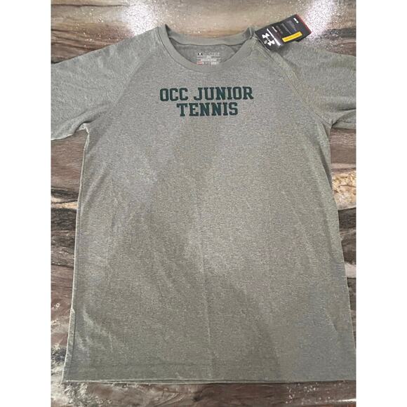 Kids OCC Junior College/Under Armour/ Athletic/Heat Gear-Gray Tee*NEW* Sz:YLarge - Picture 1 of 5